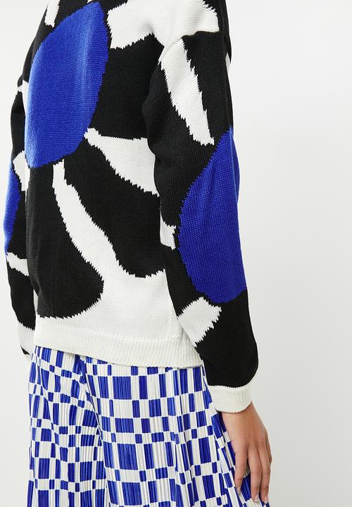 Me&B - Geometric print knit pullover - multi