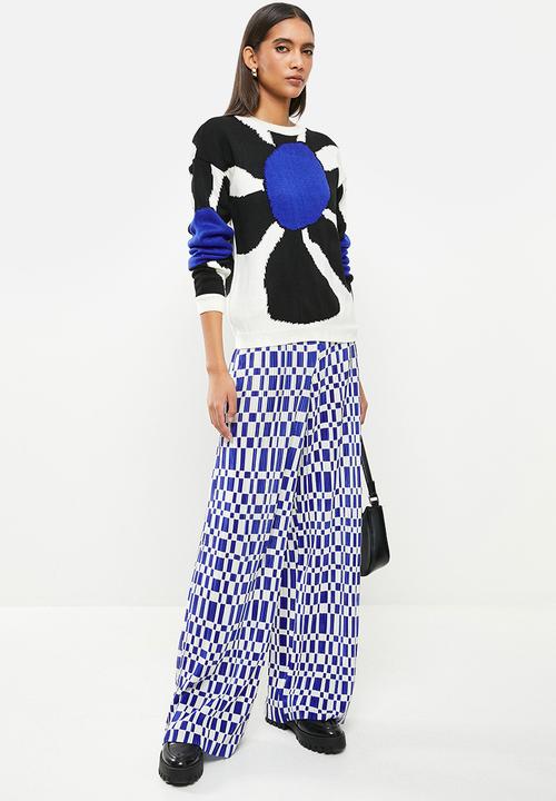 Me&B - Geometric print knit pullover - multi