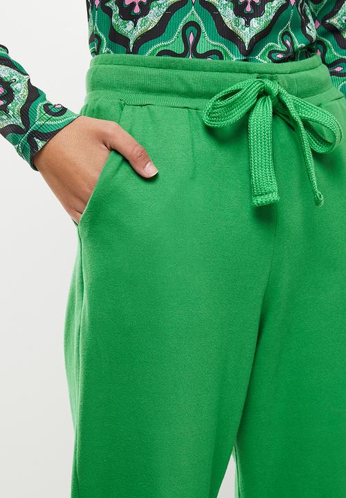 Me&B - Cotton fleece pants - green