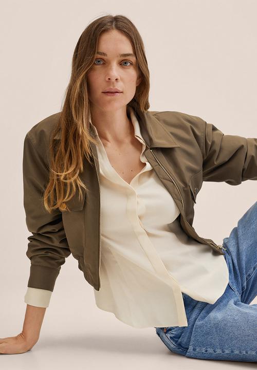 MANGO - Shirt eight - light beige