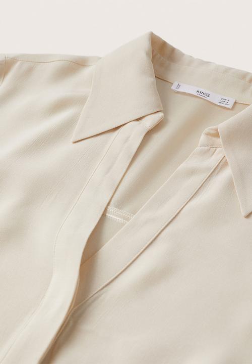 MANGO - Shirt eight - light beige