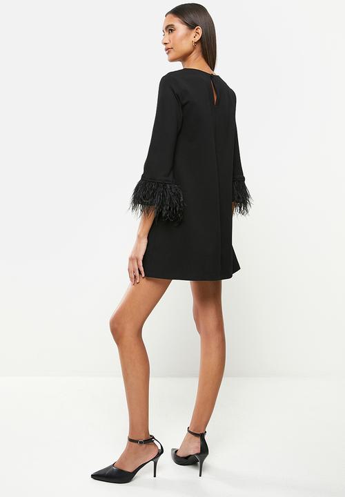 Me&B - Bellow sleeve cuff detail dress - black