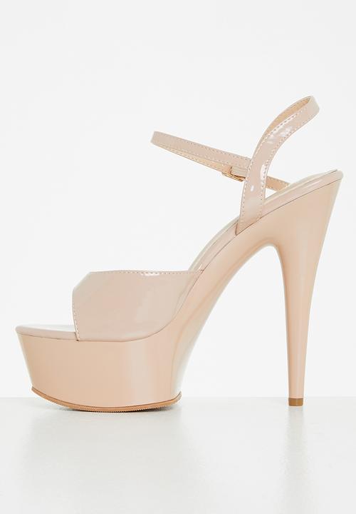 Rock & Co - Diablo 1 ankle tie platform heel - neutral