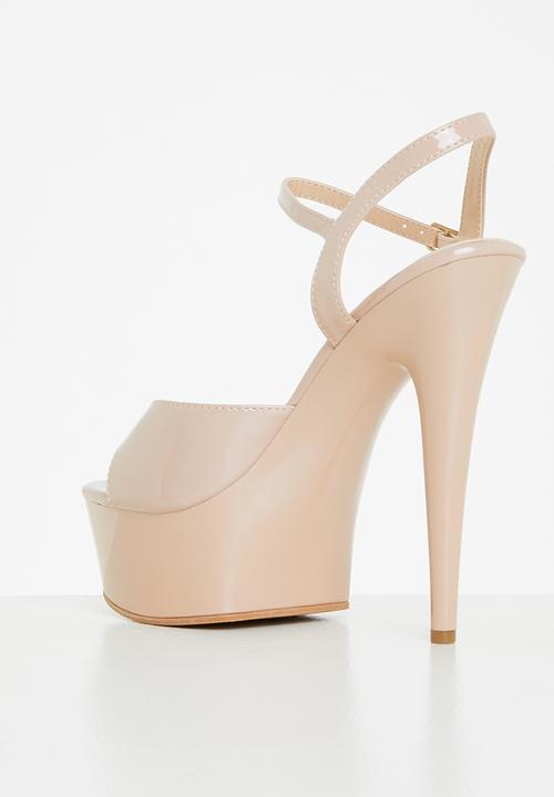 Rock & Co - Diablo 1 ankle tie platform heel - neutral