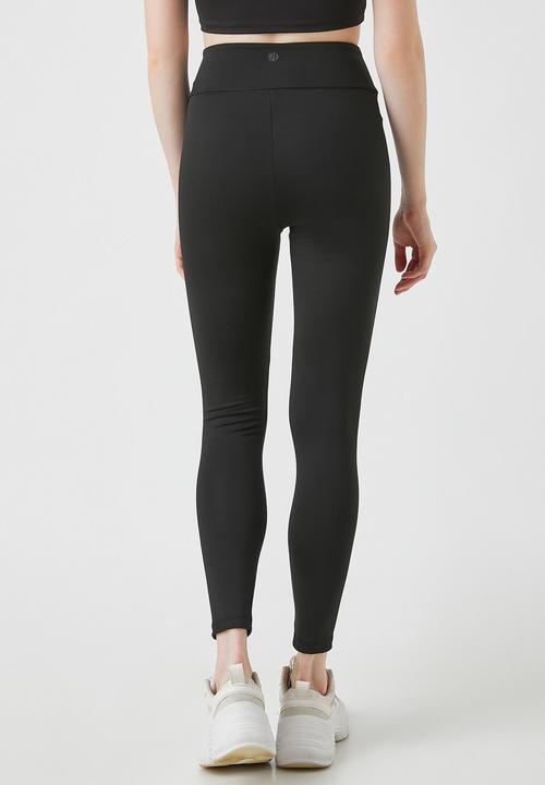 Koton - Stitch detailed sport legging - black