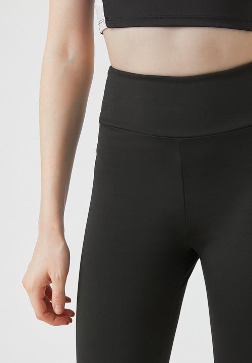 Koton - Stitch detailed sport legging - black