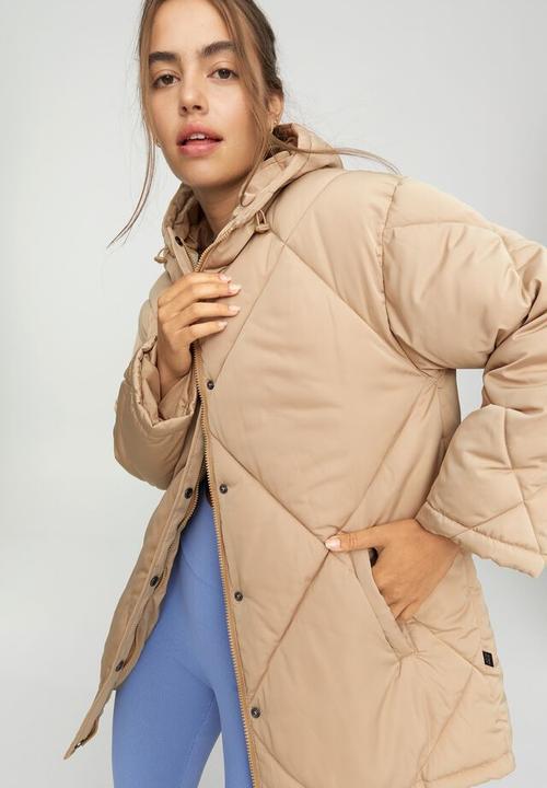 Cotton On - The recycled mid length mother puffer 2.0 - incense