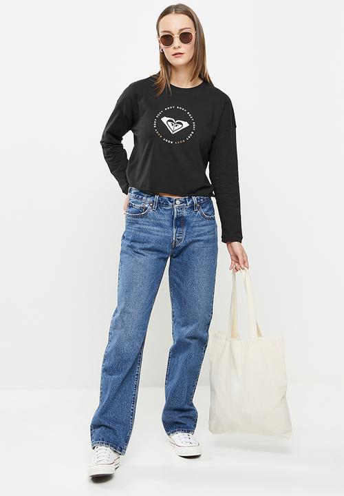 Roxy - Colors of autumn a long sleeve tee - black
