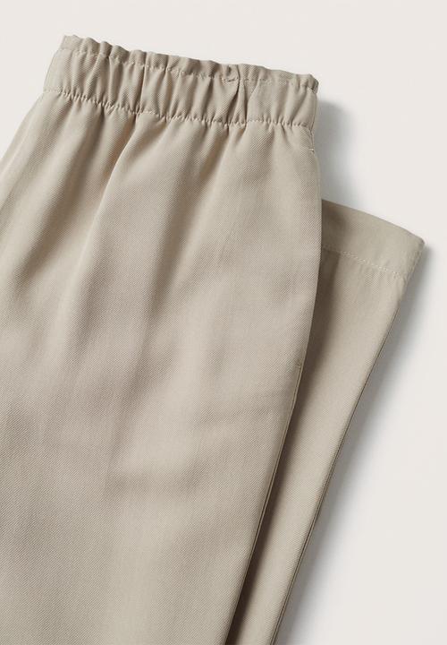 MANGO - Trousers fluido - light pastel grey