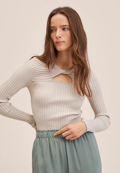 MANGO - Trousers fluido - beige/khaki