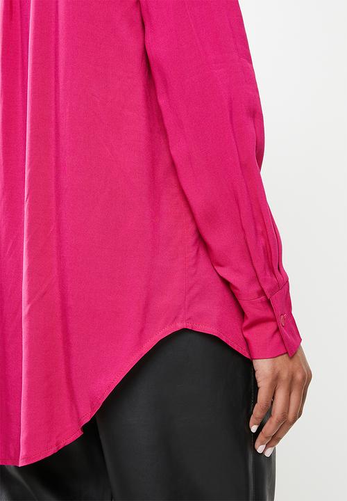 Me&B - High collar shirt - pink