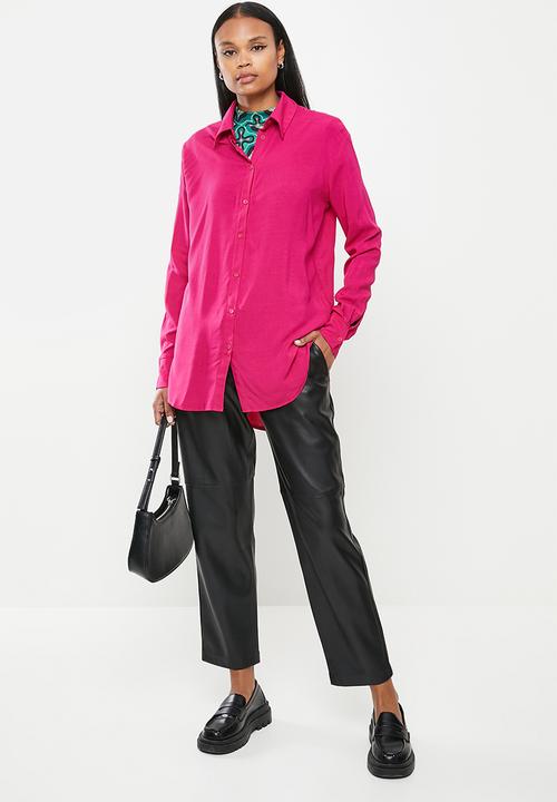 Me&B - High collar shirt - pink