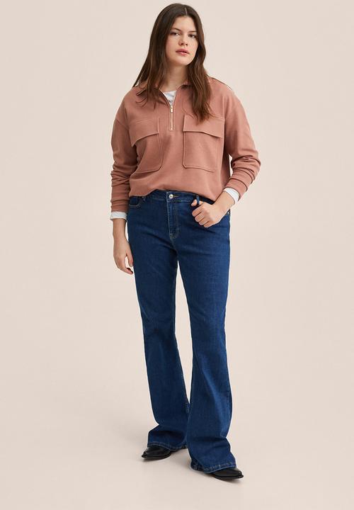 MANGO - Plus sweatshirt pique2 - pink