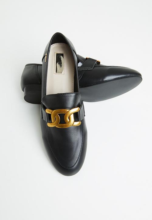 Plum - Harmony chain loafer - black 