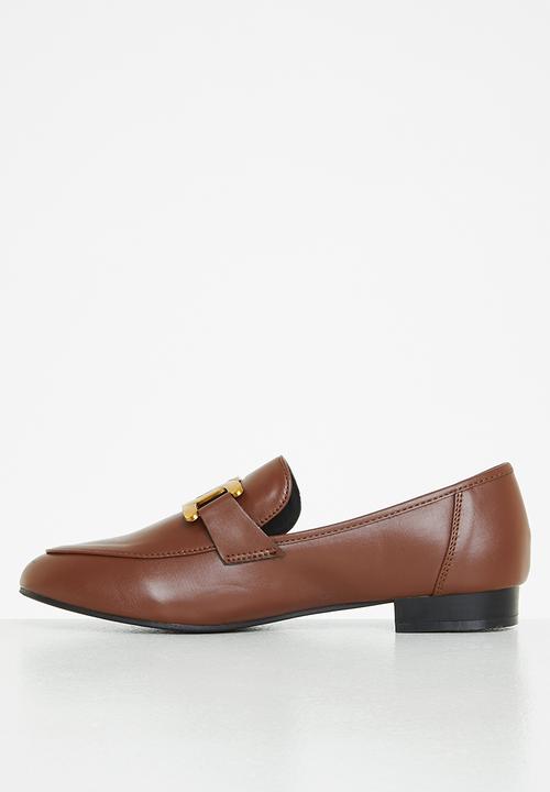 Plum - Harmony chain loafer - brown