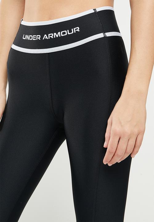 Under Armour - Armour branded wb leggings - black/white