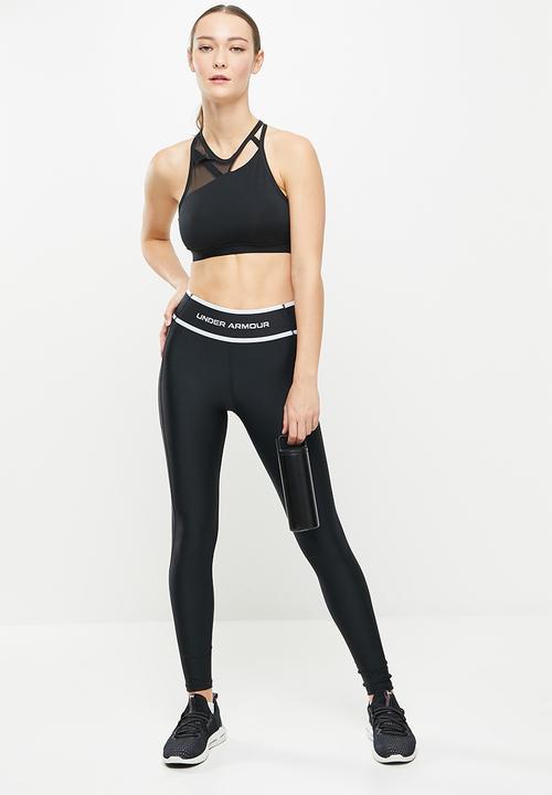Under Armour - Armour branded wb leggings - black/white