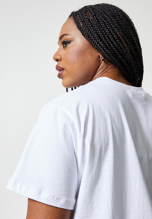 Superbalist - Relaxed printed tee - white