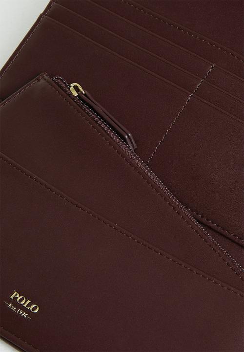 POLO - Signature handbags slim trifold purse - brown