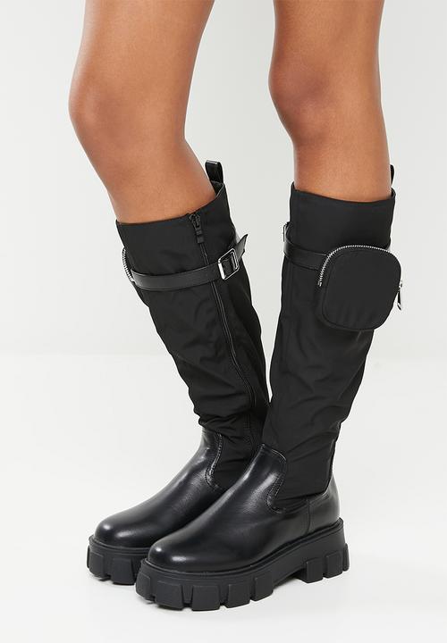 Public Desire - Showing up knee high boot - black 