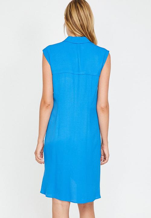 Koton - Sleeveless midi dress - blue