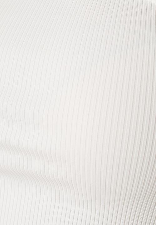 Koton - One-shoulder crop top - off white