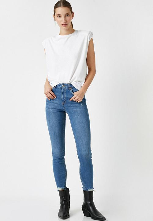 Koton - Skinny, carmen jeans - blue