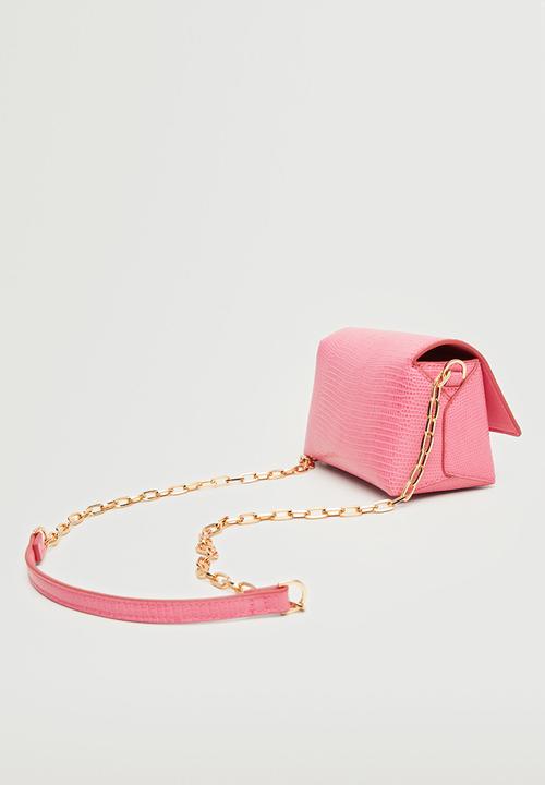 MANGO - Flap chain bag - fuchsia