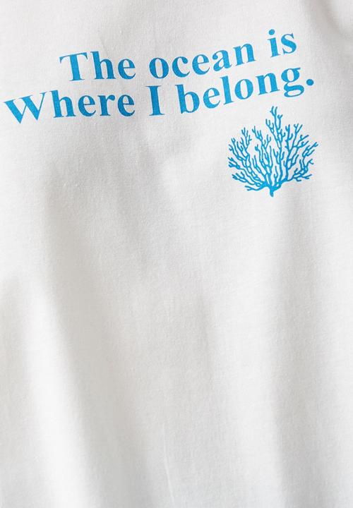 Koton - Respect life koton printed t-shirt - white