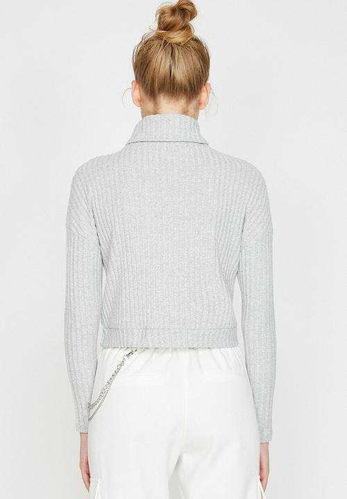 Koton - Turtle neck long sleeve jumper - grey