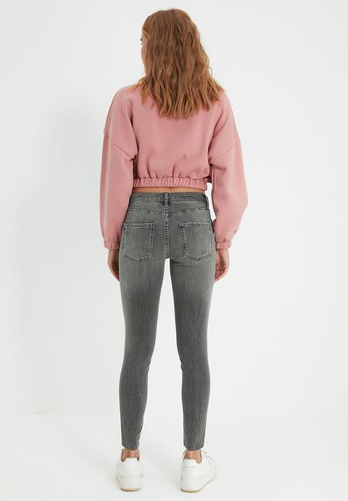Trendyol - High waist skinny jeans  - black