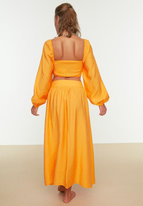 Trendyol - Print detail bottom & top set  - orange
