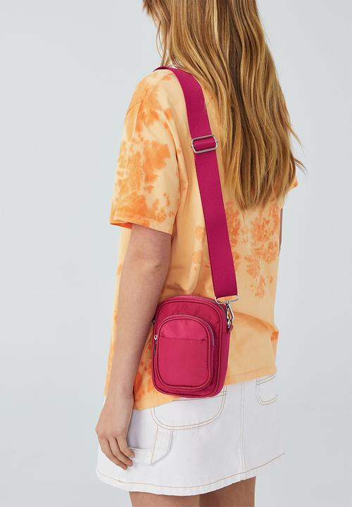 Rubi - Nellie camera cross body bag - raspberry pink