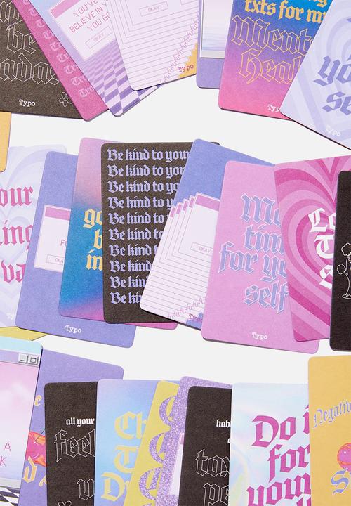 Typo - Mini affirmation cards - y2k positive fashion