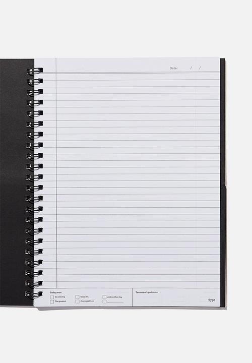 Typo - A4 campus notebook recycled - own your power butterfly
