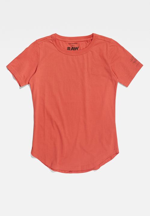 G-STAR - Mysid r t optic slim short sleeve c - paprika