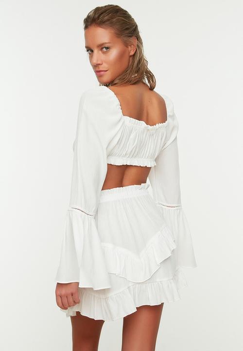 Trendyol - Print detail bottom-top set  - white