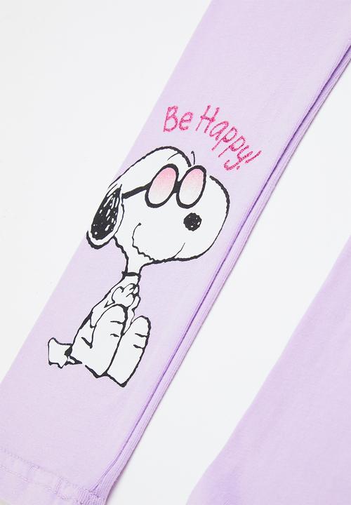 Character Group - Snoopy leggings - purple