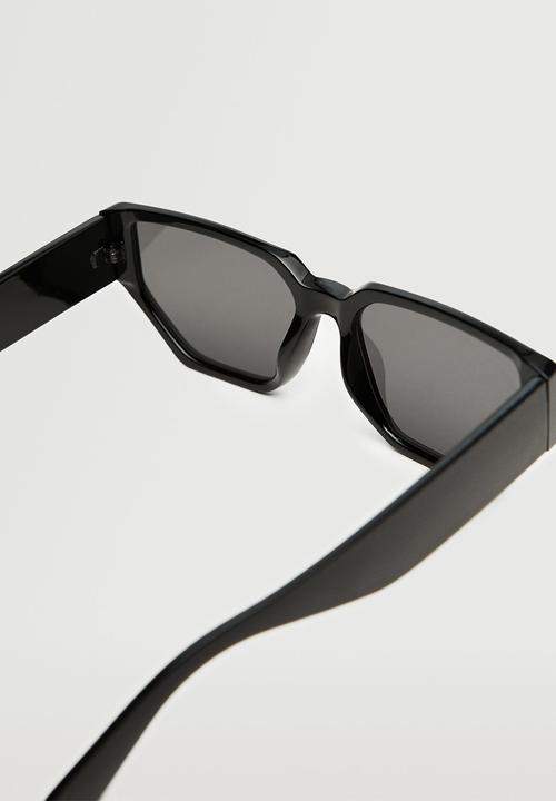 MANGO - Acetate frame sunglasses - black