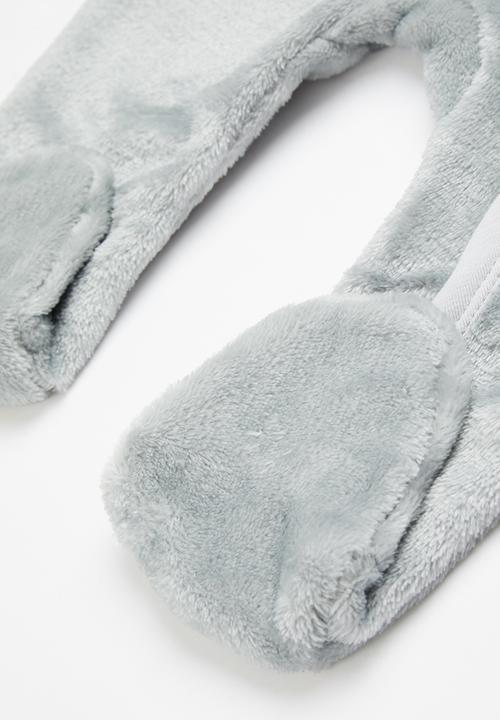 Pop Candy - Boys sherpa sleepsuit - silver