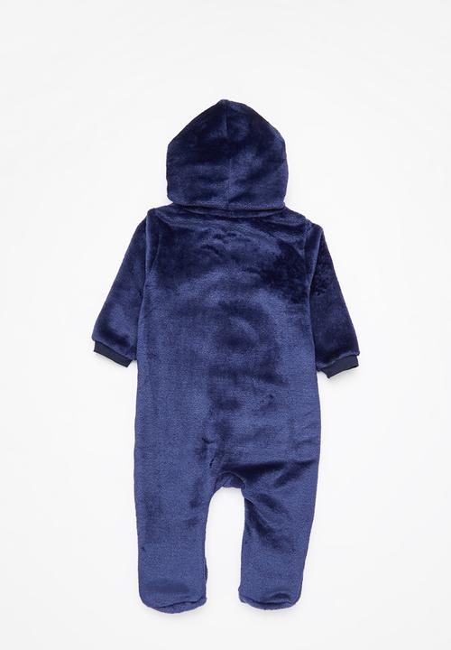 Pop Candy - Baby sherpa sleepsuit - navy