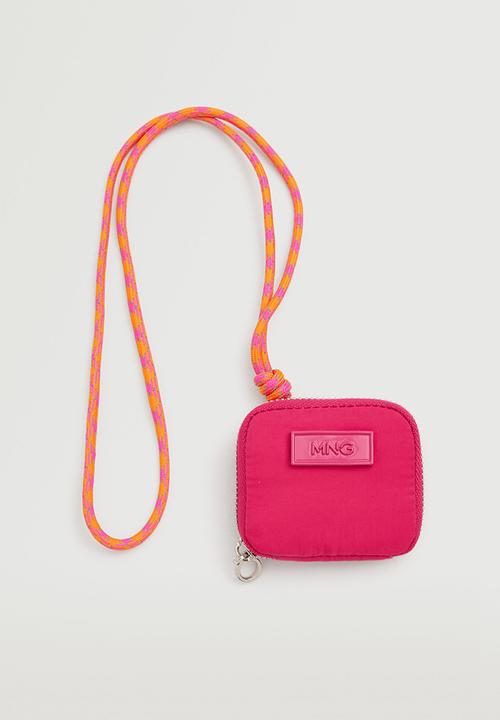 MANGO - Mini rope purse - fushia