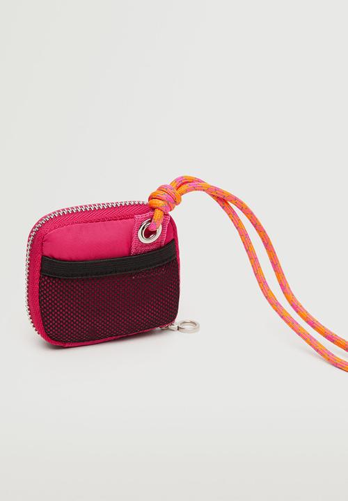 MANGO - Mini rope purse - fushia