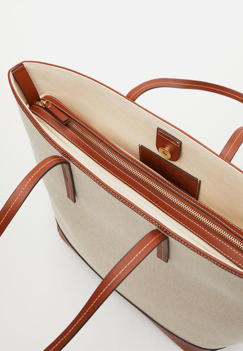 MANGO - Canvas shopper bag - neutral