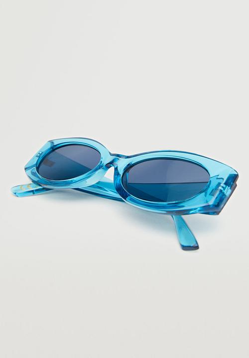 MANGO - Acetate frame sunglasses - blue