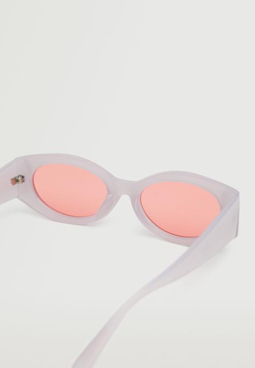 MANGO - Acetate frame sunglasses - pastel pink