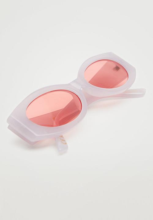 MANGO - Acetate frame sunglasses - pastel pink
