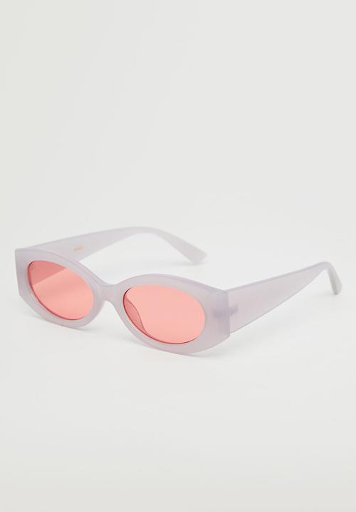MANGO - Acetate frame sunglasses - pastel pink