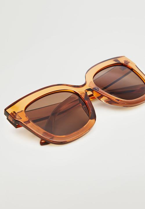 MANGO - Acetate frame sunglasses - peach
