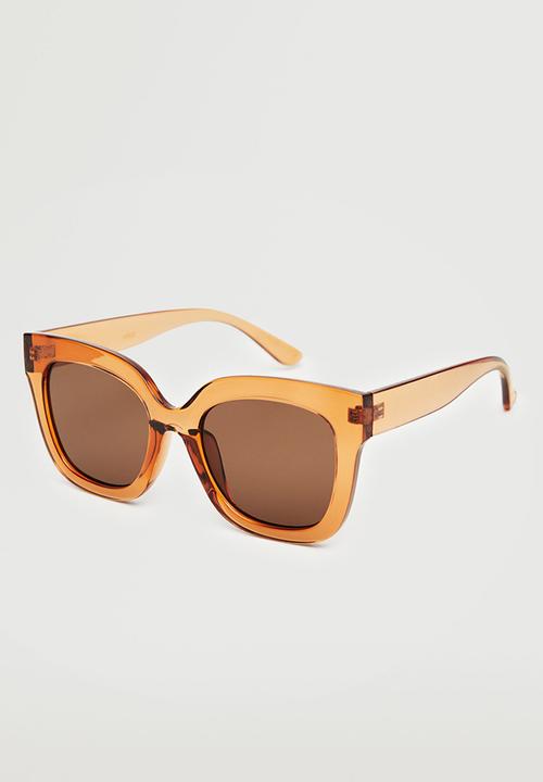 MANGO - Acetate frame sunglasses - peach